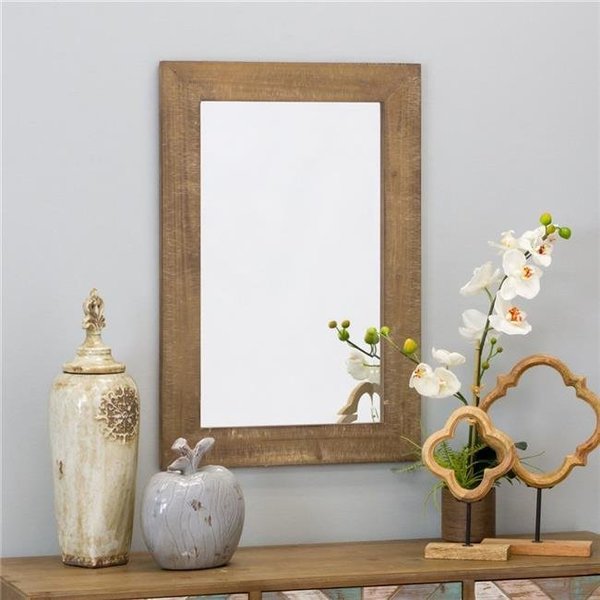 Aspire Home Accents Aspire Home Accents 6077 30 x 20 in. Morris Wall Mirror; Nutmeg 6077